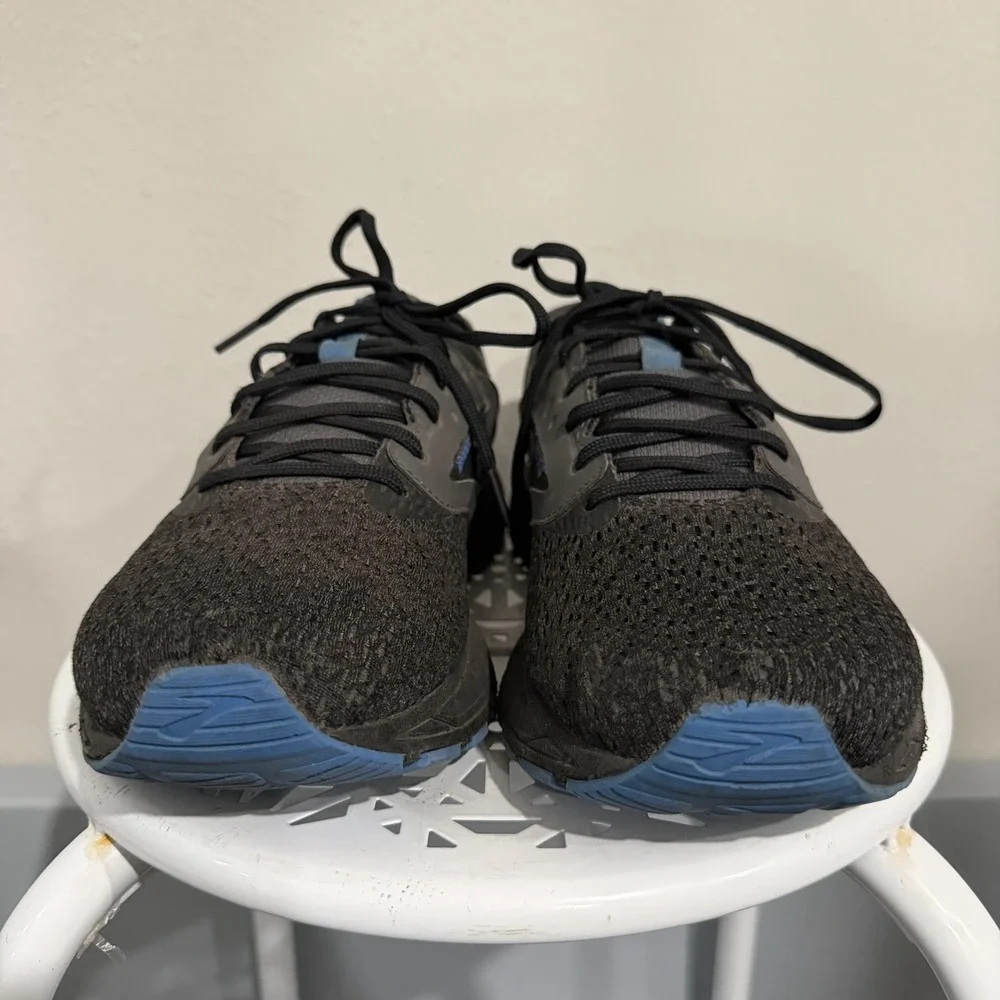 Brooks Range 2 Mens Size 10 Grey Blue Athletic Running Walking Shoes Sneakers